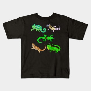 Lizard Party Kids T-Shirt